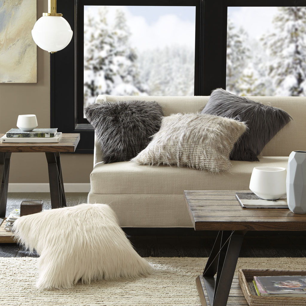 Edina - Square Pillow - Gray