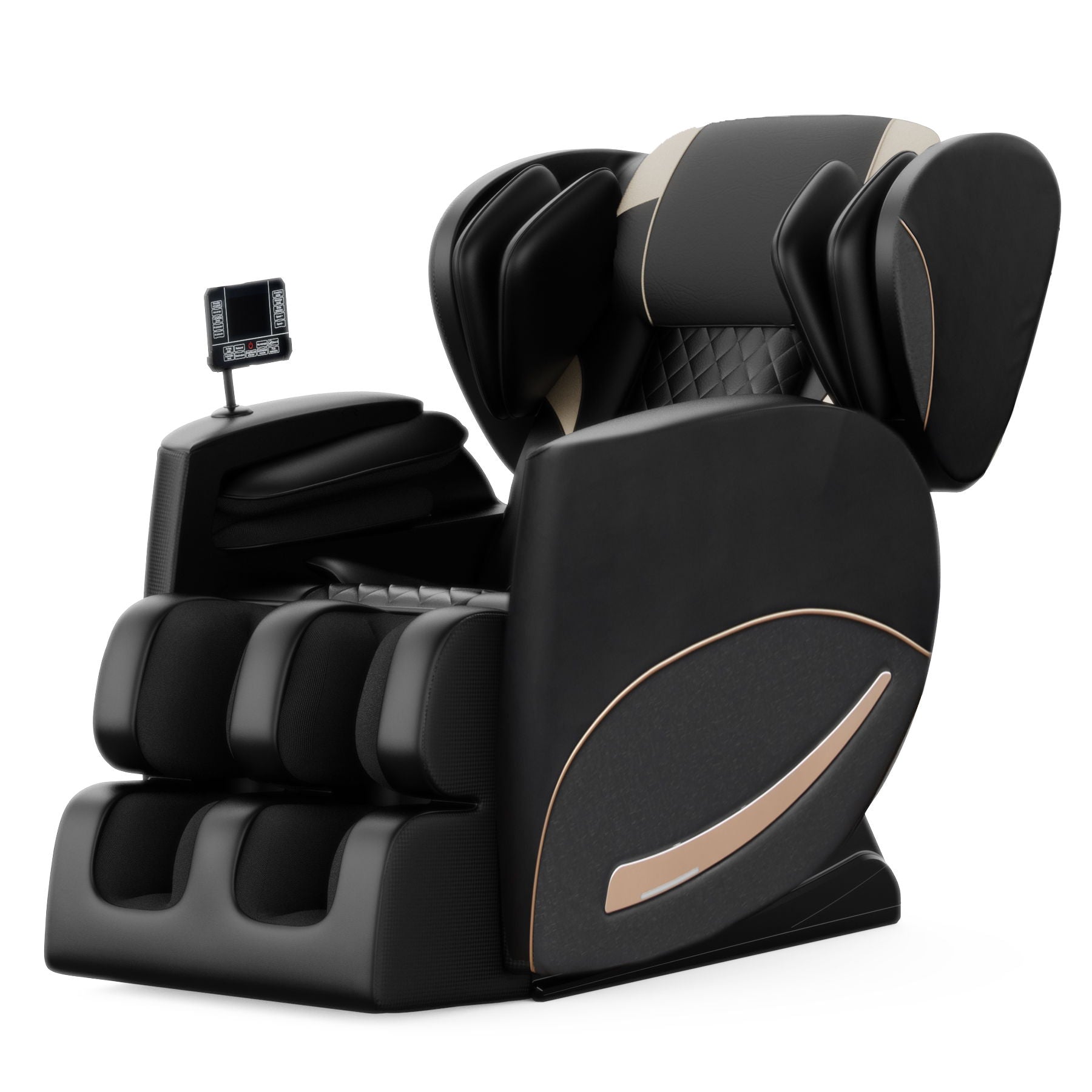 Zero Gravity Massage Chair Recliner With 10 Massage Heads And Full-Body Air Pressure - Black