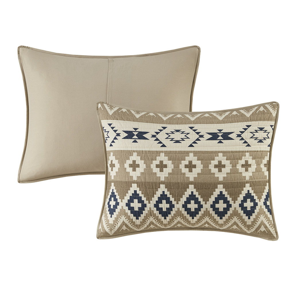 Montana - Printed Oversized Quilt Mini Set - Tan