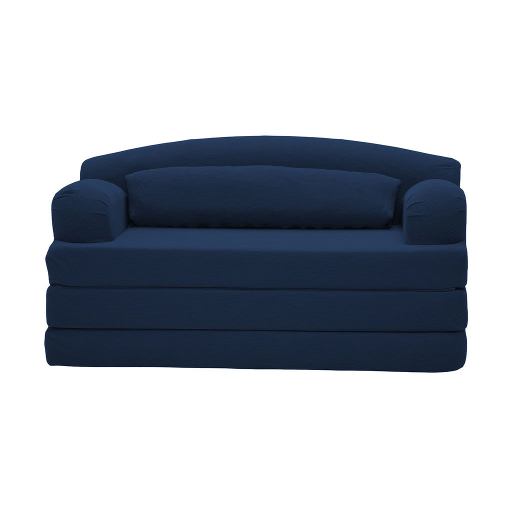 2 Seater Sofa Bed, Compact Foldable Floor Couch