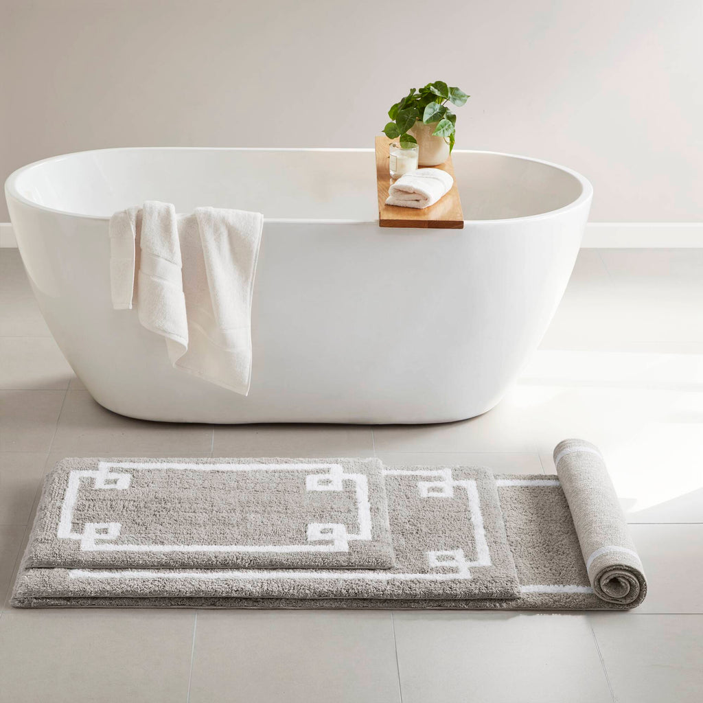 Evan - 20" x 30" Tufted Bath Rug - Gray