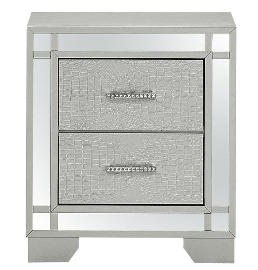 Madison - G6600-N Nightstand - Silver Champagne