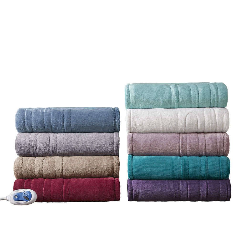 Heated Plush - Throw - Purple
