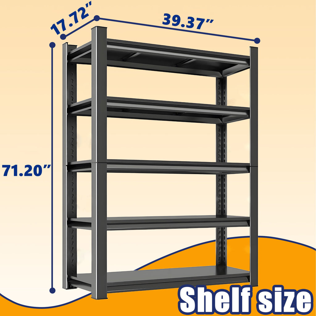 5 Tier Heavy Duty Shelving Unit Adjustable Shelving Units