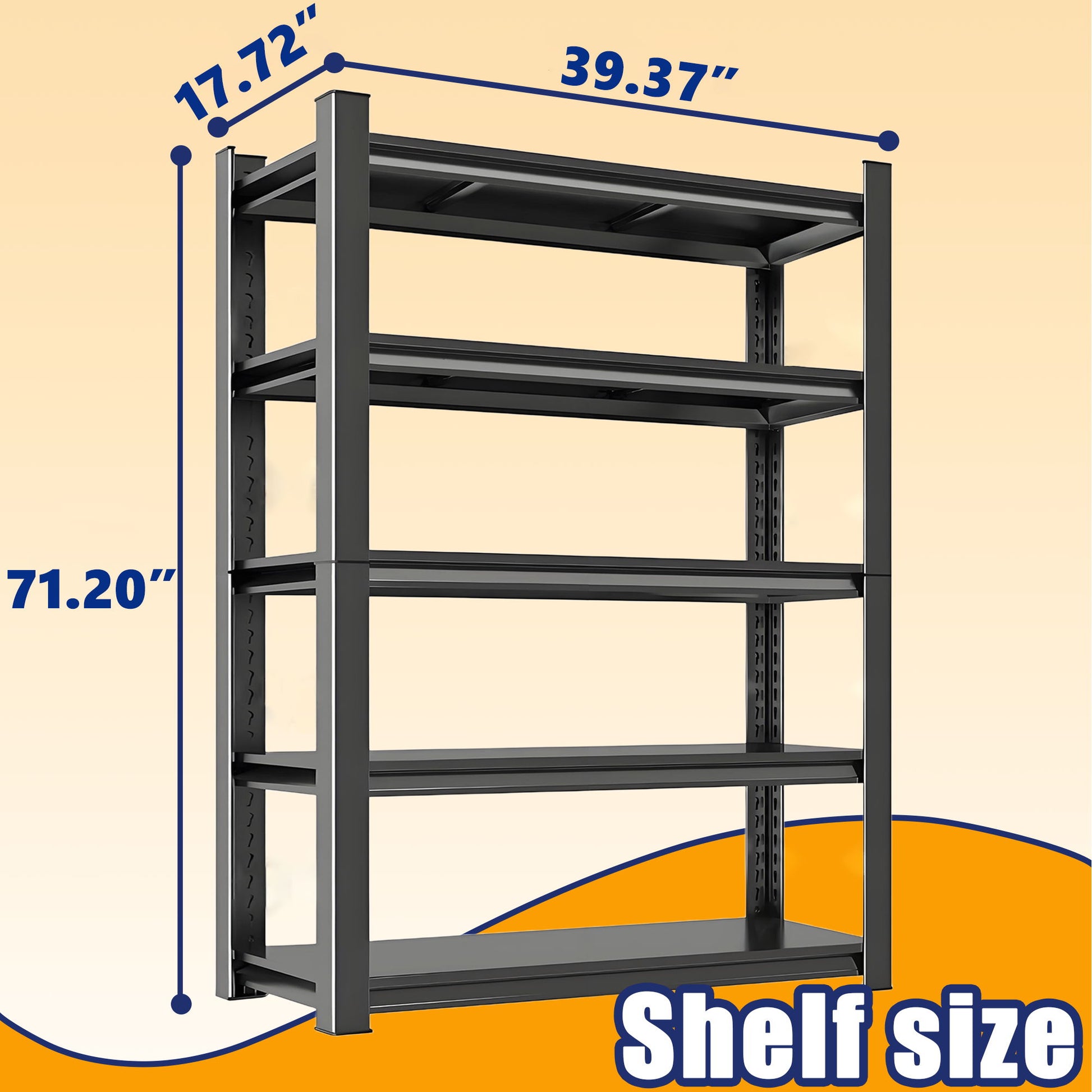 5 Tier Heavy Duty Shelving Unit Adjustable Shelving Units