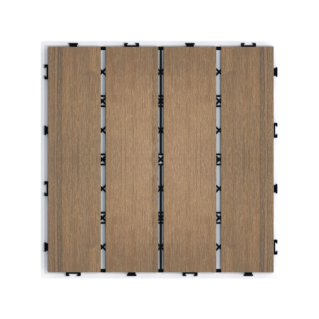 Patio Deck Tiles, Pack Of 22