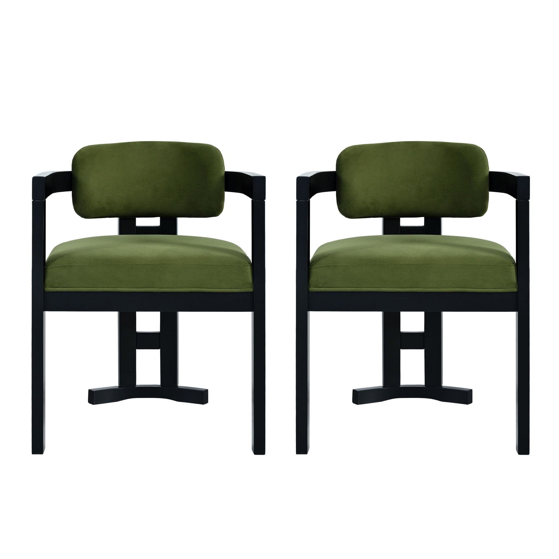 Stylish Indoor Upholstered Wood Dining Chair (Set of 2)