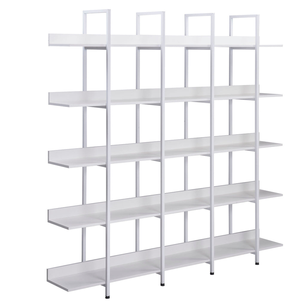 Vintage Industrial 5 Tier Open Bookcase