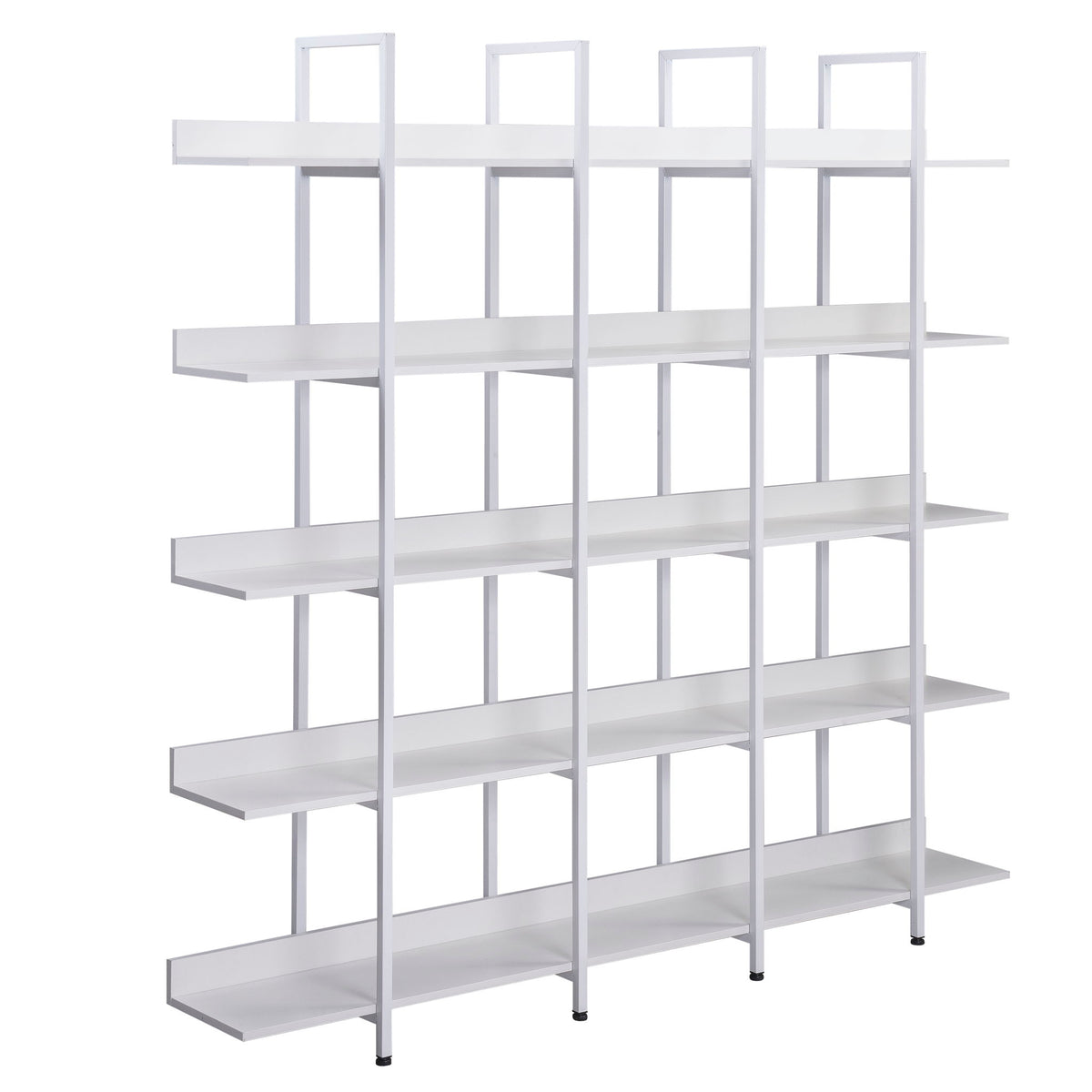 Vintage Industrial 5 Tier Open Bookcase