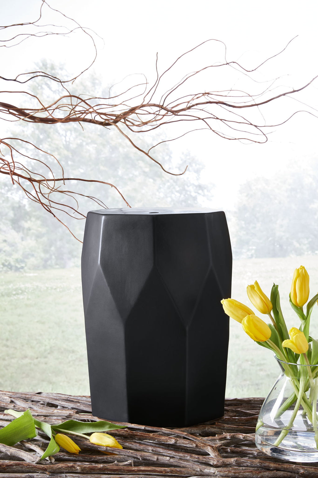 Rhysworth - Indoor/Outdoor Stool - Black