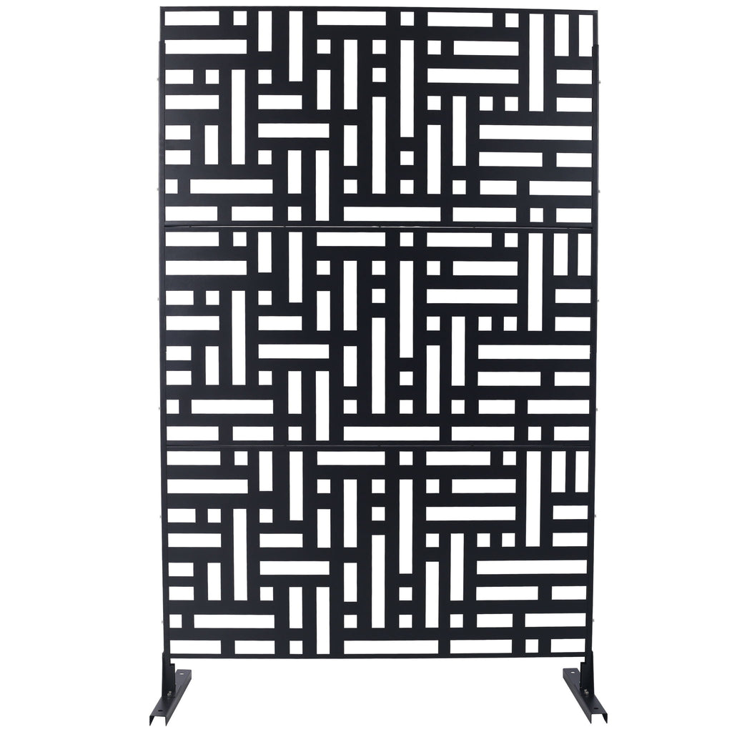 Decorative Freestanding Metal Privacy Screen For Indoor & Outdoor Use