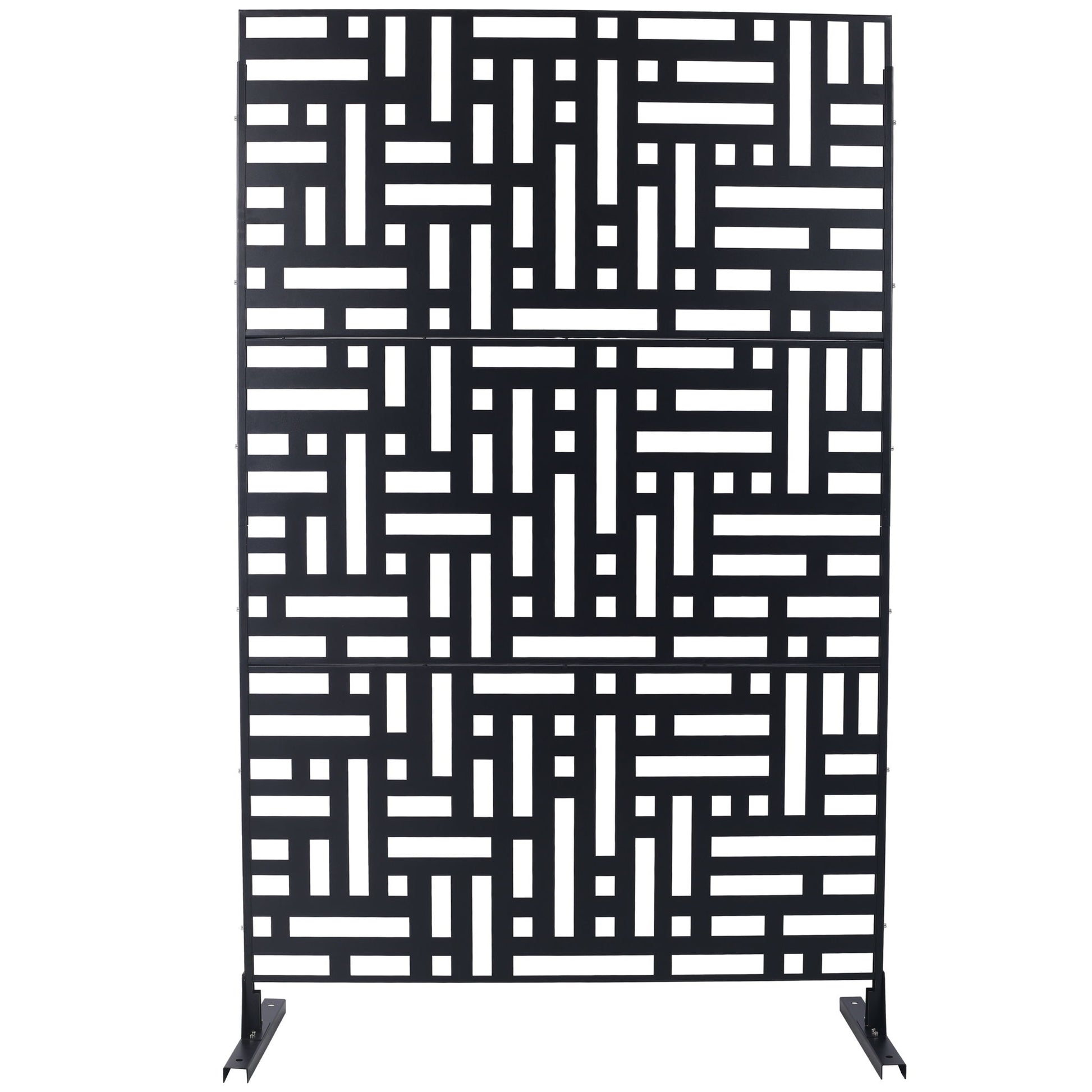 Decorative Freestanding Metal Privacy Screen For Indoor & Outdoor Use