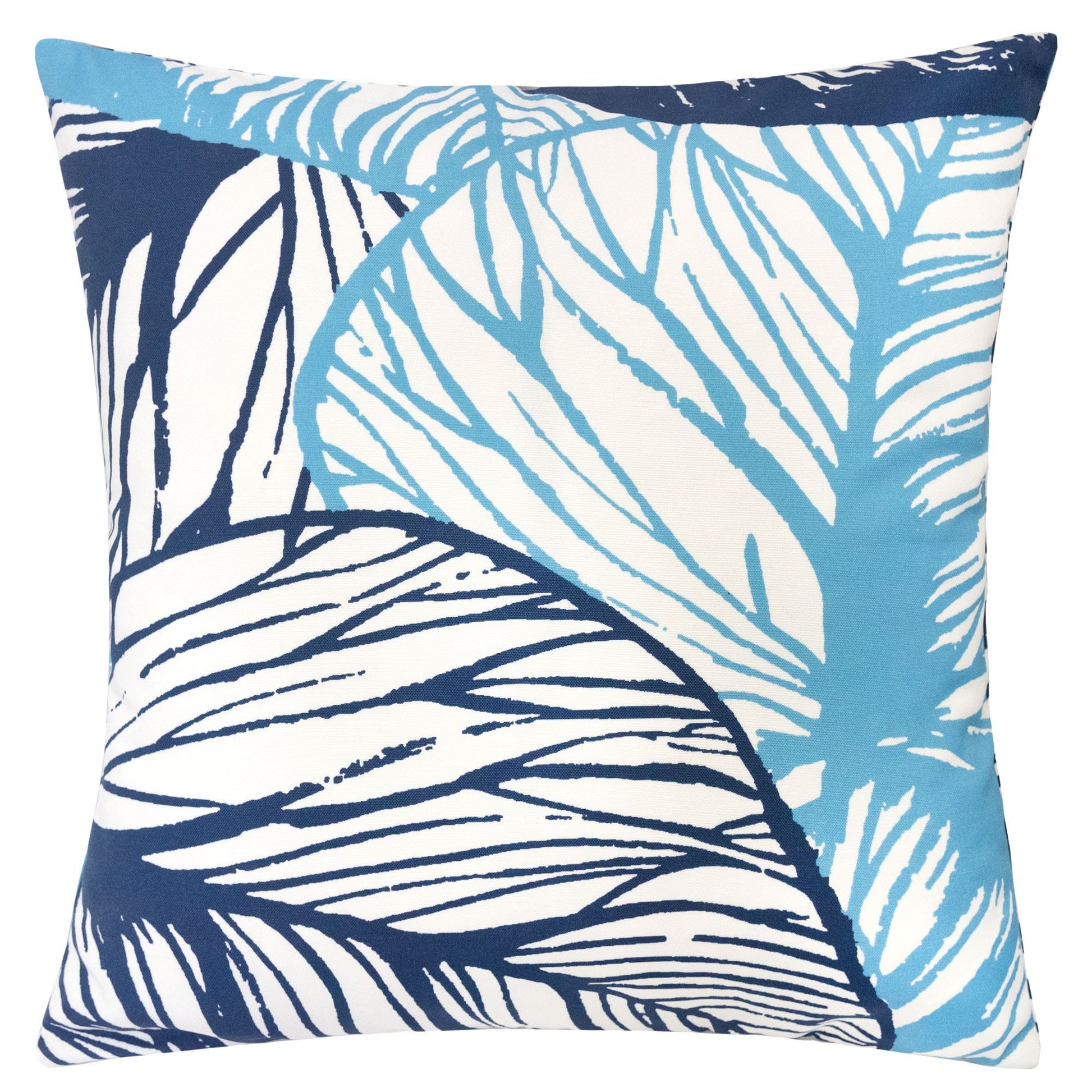 Leaf Vein Outdoor & Indoor Pillow - Indigo