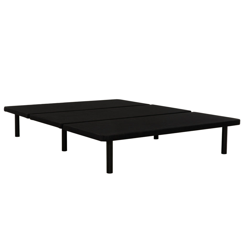 Queen Size Platform Bed Frame, Bedroom Furniture Metal Bed Foundation Base - Black