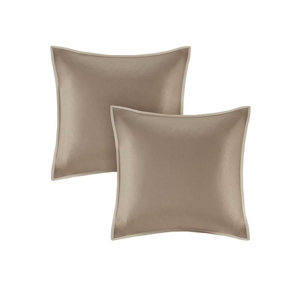 Camelia - King Embroidered Comforter (Set of 8) - Natural