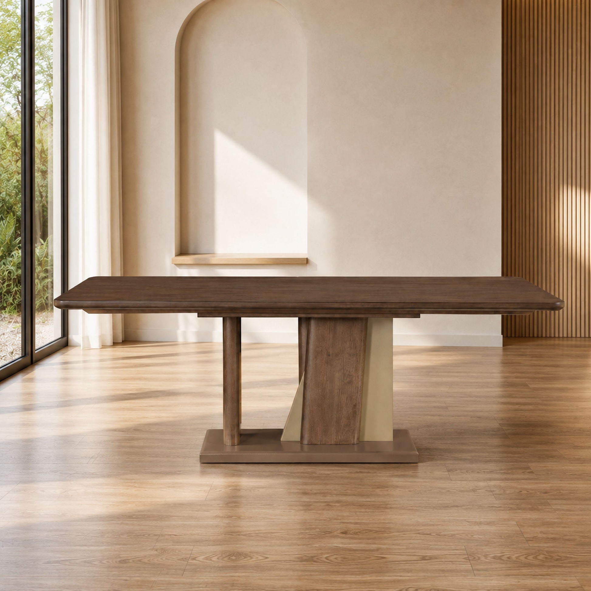 Ouida - Dining Table - Brown / Gold