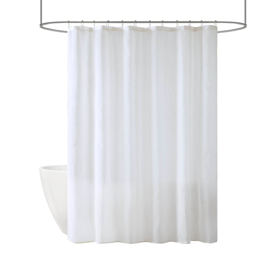 Anna - Sheer Shower Curtain - White