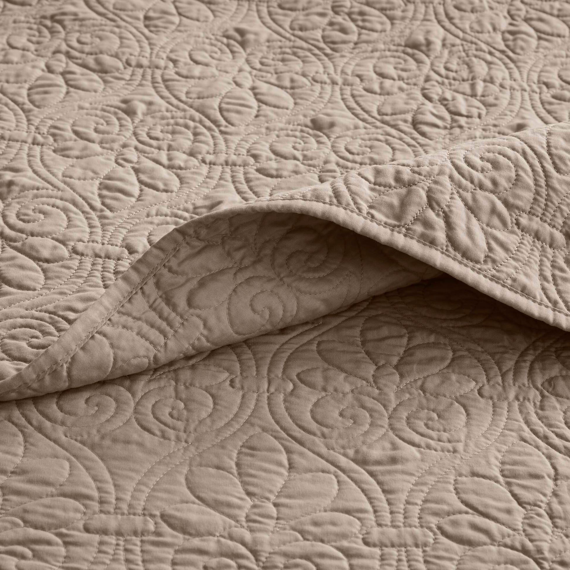 Quebec - King Reversible Bedspread Set - Neutral