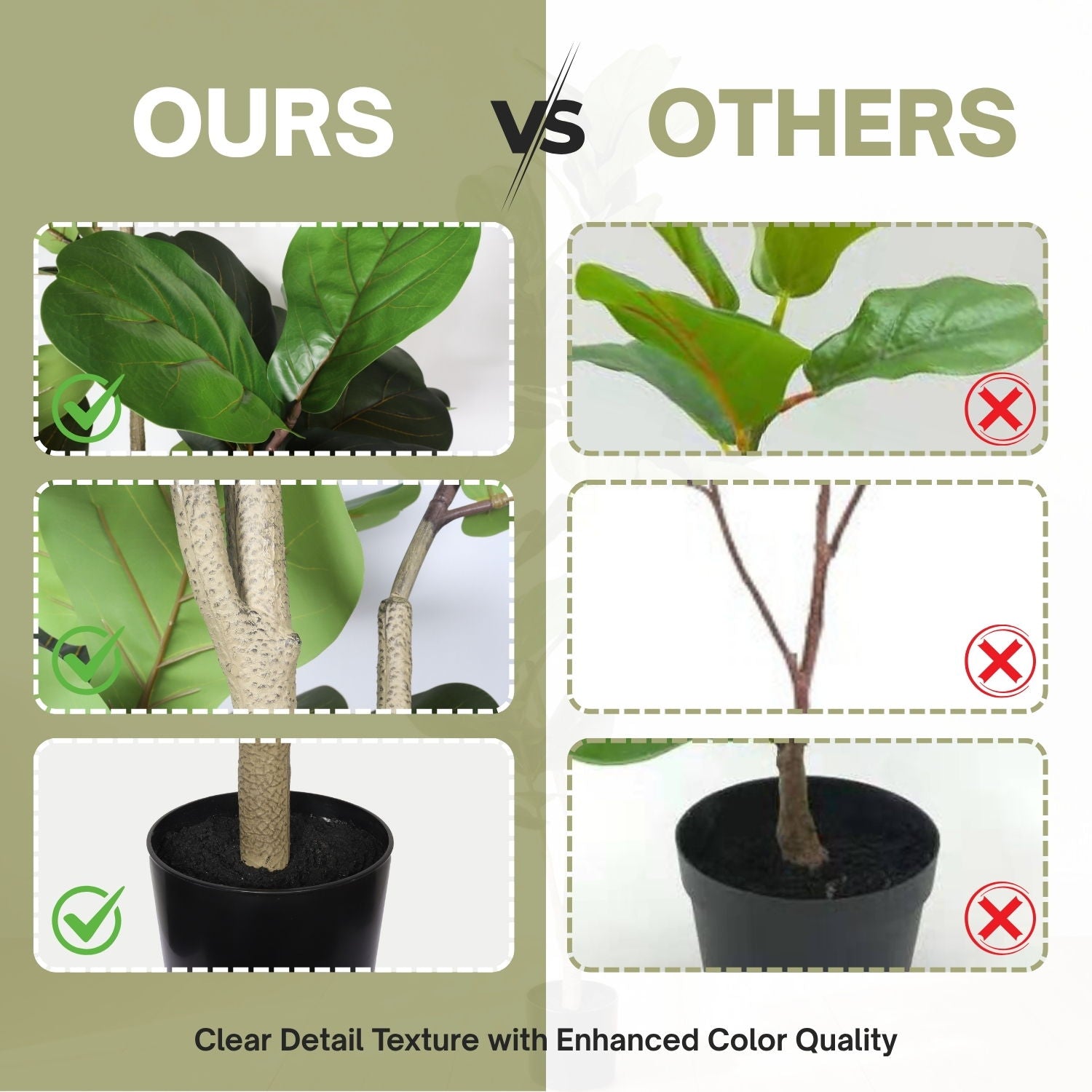 real touch fiddle leaf fig 6Ft Real Touch Fake Fiddle Leaf Fig Tree In Pot, Indoor Decor For Home – The Furniture & Mattress Warehouse