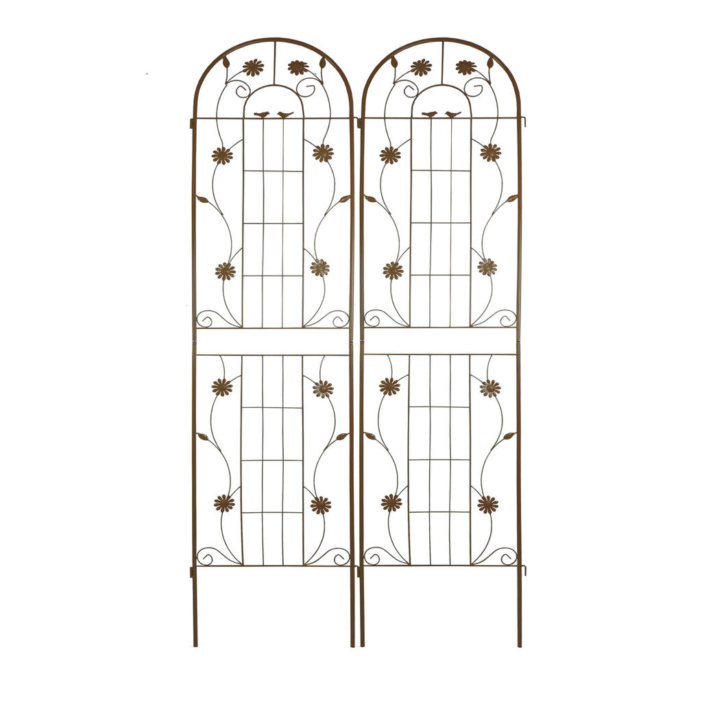 Metal Garden Trellis Rustproof Trellis For Climbing Plant Outdoor Flower Support
