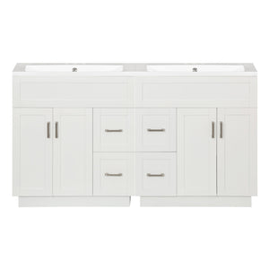 Bathroom Vanity With 2 Doors, 2 Drawers, Adjustable Shelf, Hidden Slides & Soft Close Hinges