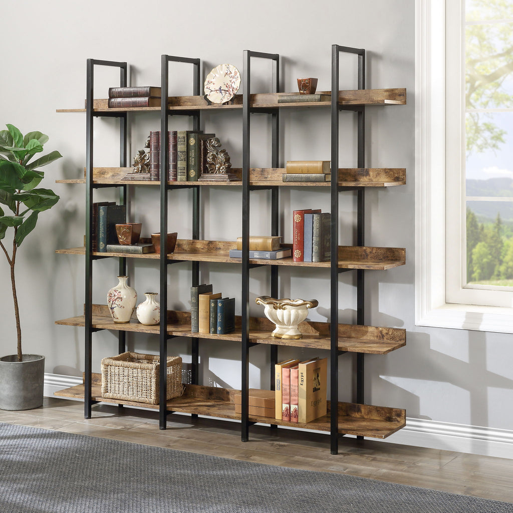 Vintage Industrial 5 Tier Bookcase
