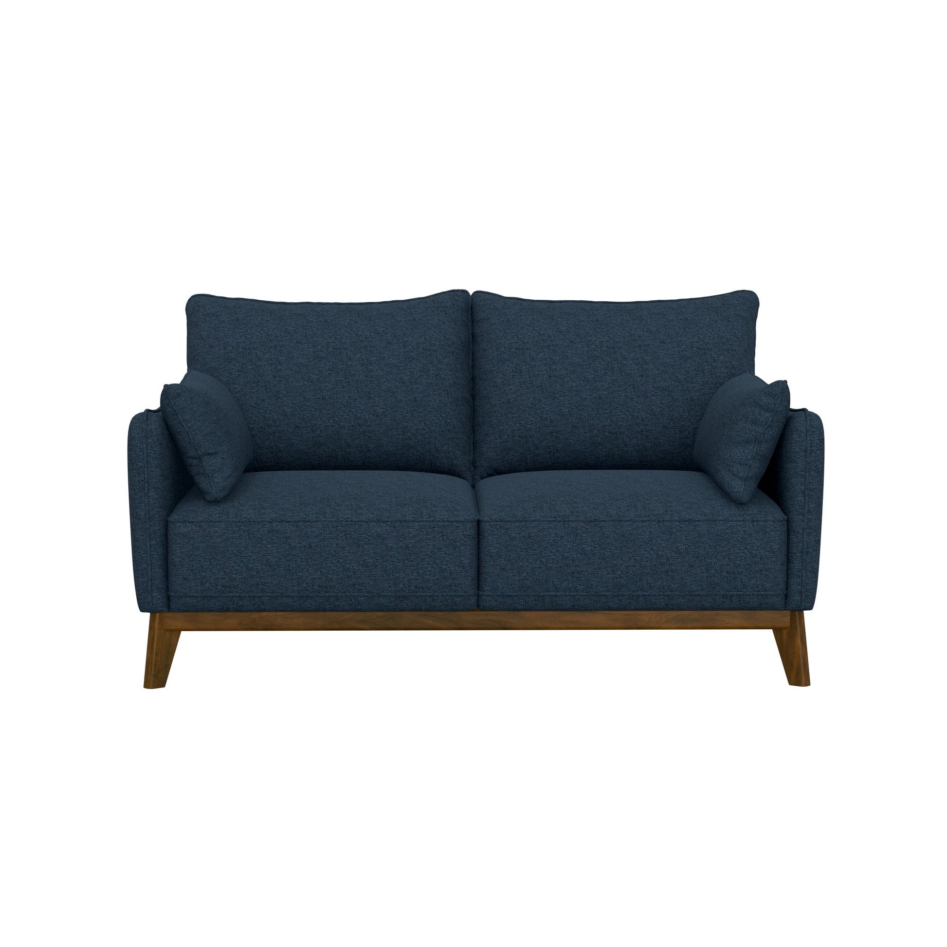 Loveseat With Flared Legs - Blue