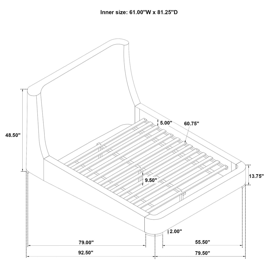 Ferrara - Wingback Bed