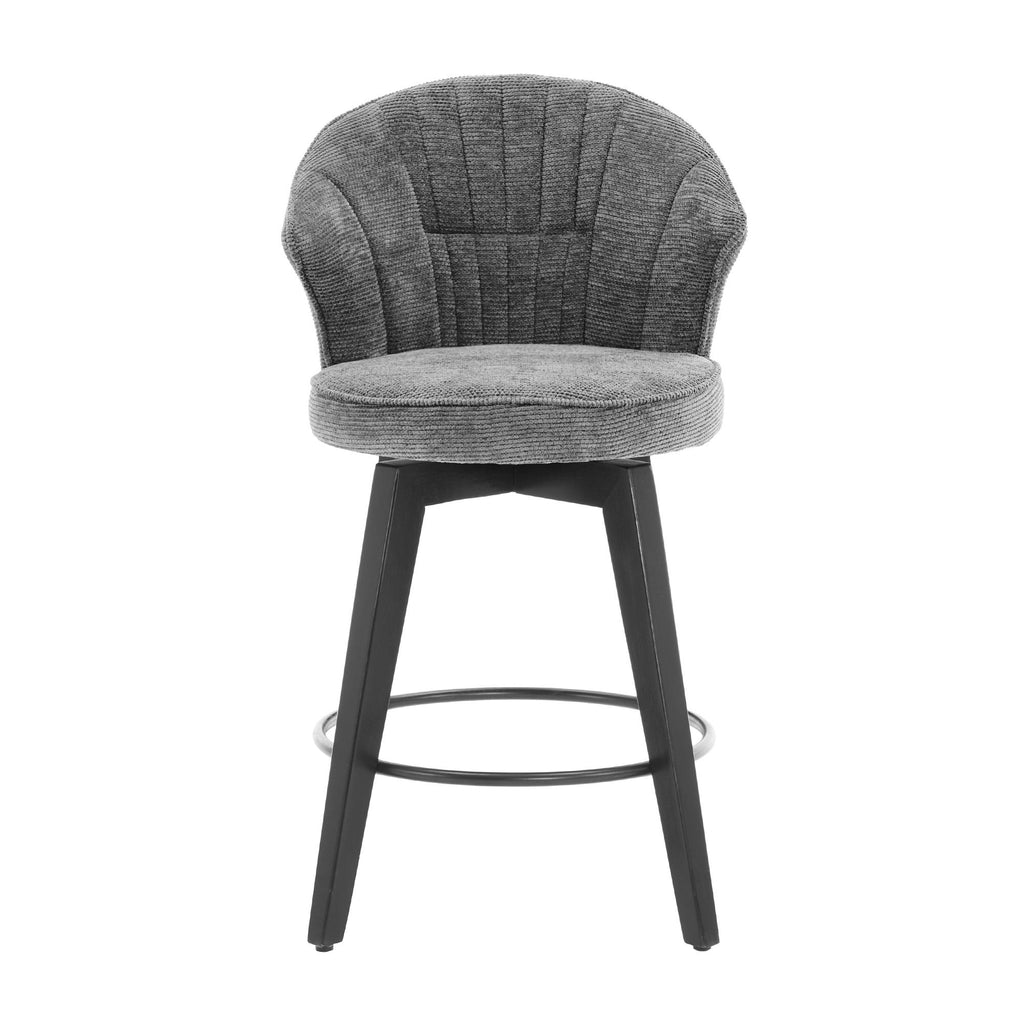 Wing Back Swivel Bar Stools (Set of 2)