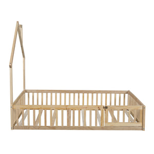 House Platform Bed With Guardrail