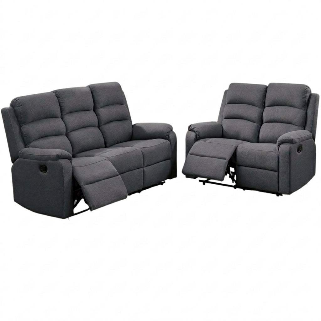 Modern Living Room Set With Manual Recliner