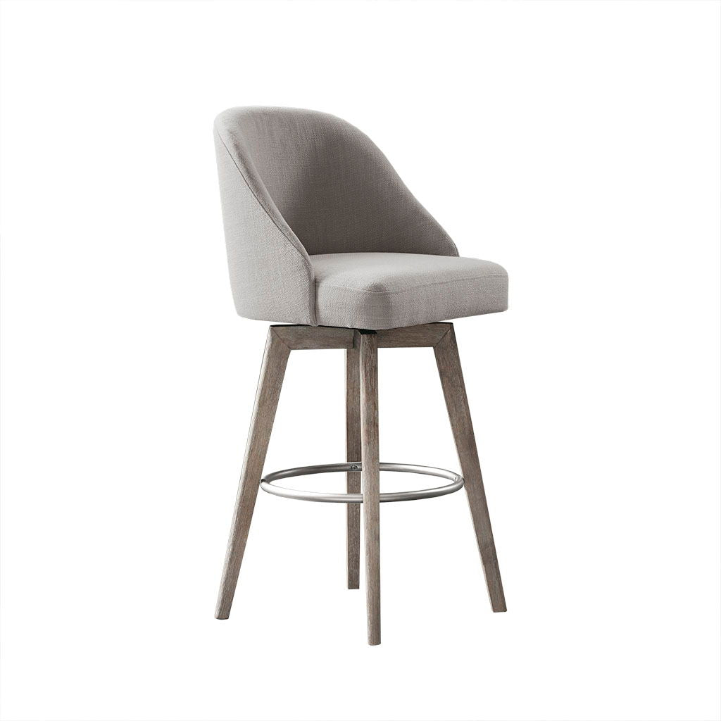 Pearce - Bar Stool With Swivel Seat - Gray
