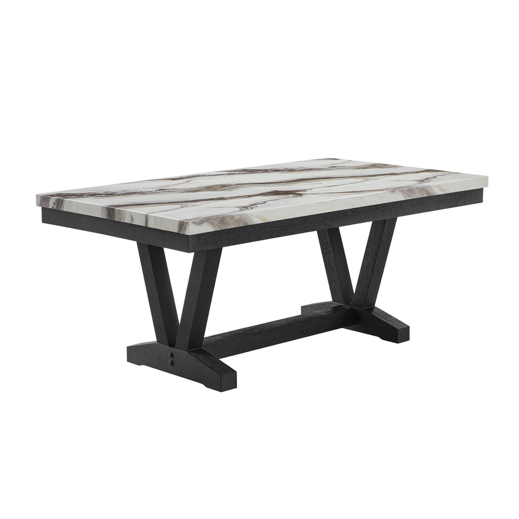 Panda - Dining Table And Trestle Base - Black