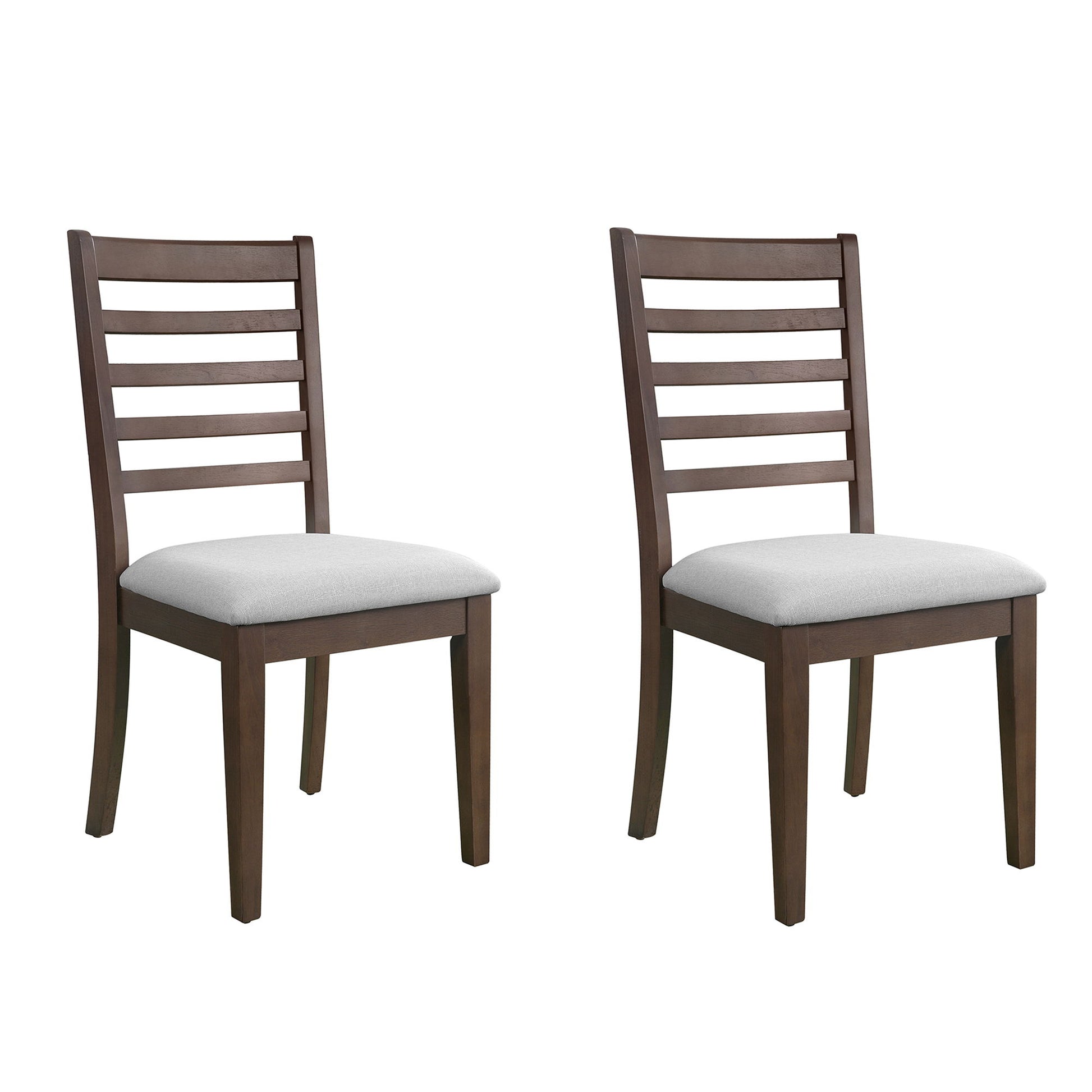 Upholstered Armless Chairs With High Ladder Back