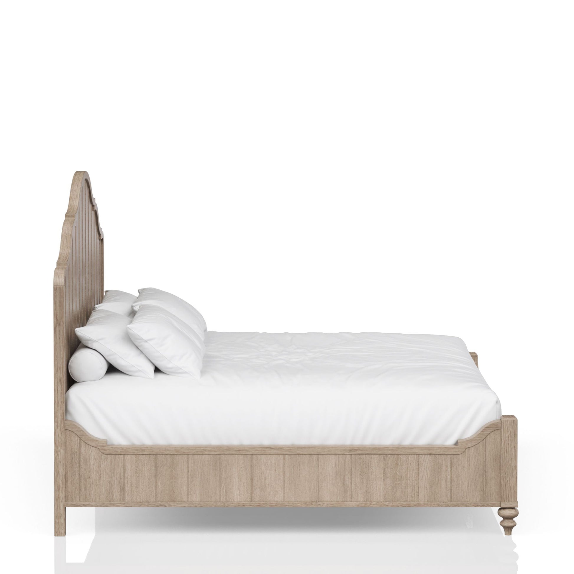 Elegant Design Panel Bed With Transitional Casual Design