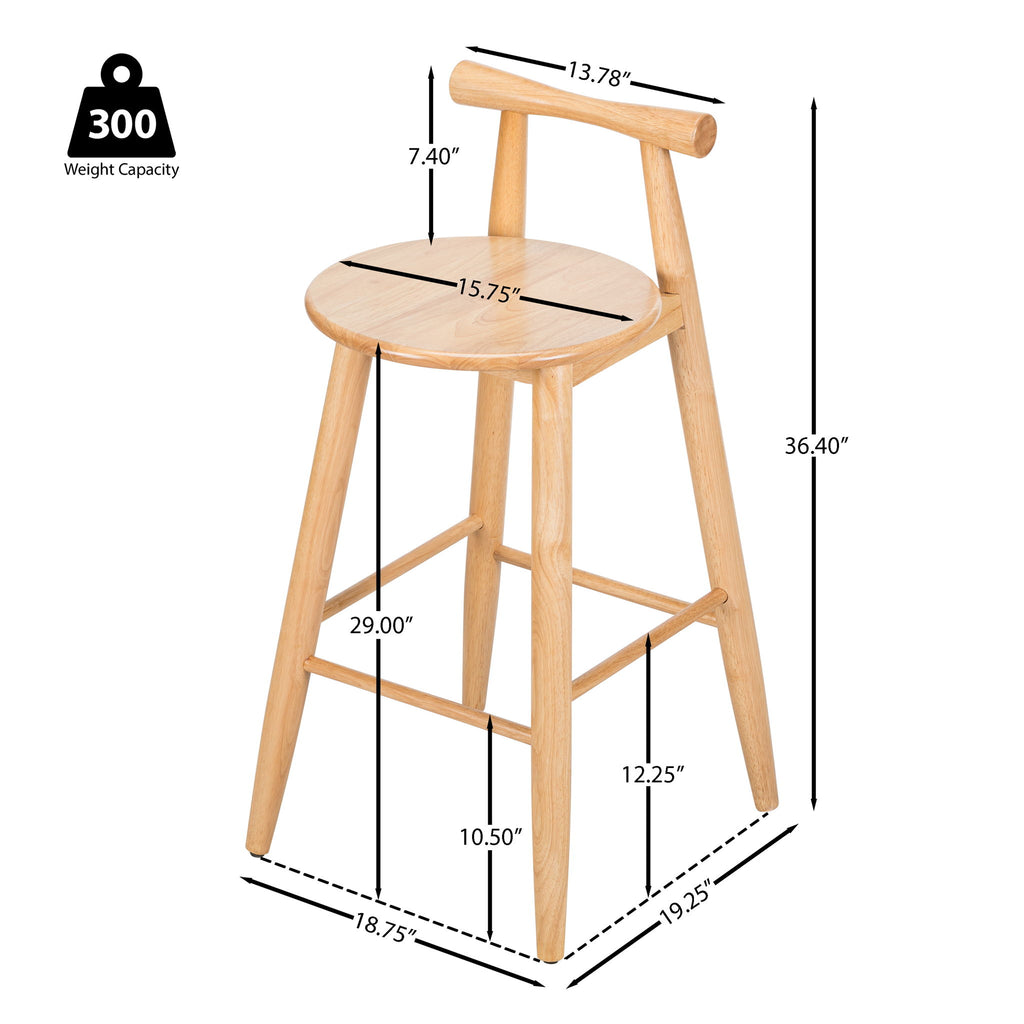Grove - Indoor Barstool (Set of 2) - Natural