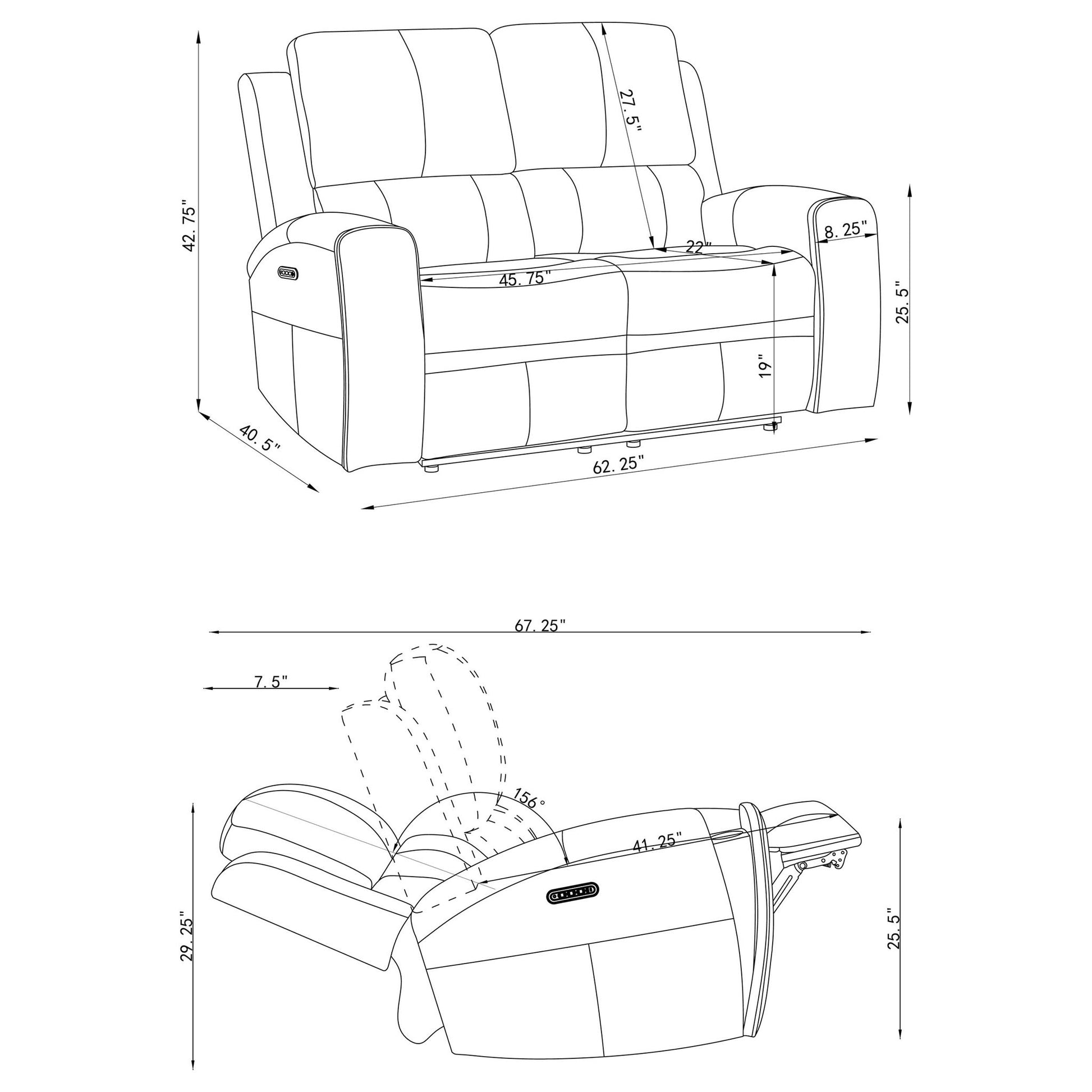 Boyce - Triple Power Reclining Loveseat With Independent Headrest