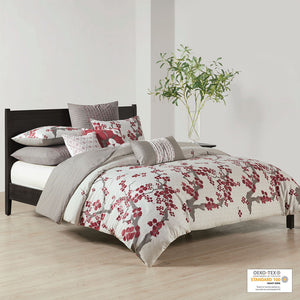 Cherry Blossom - Queen Duvet Cover Mini Set - Multi