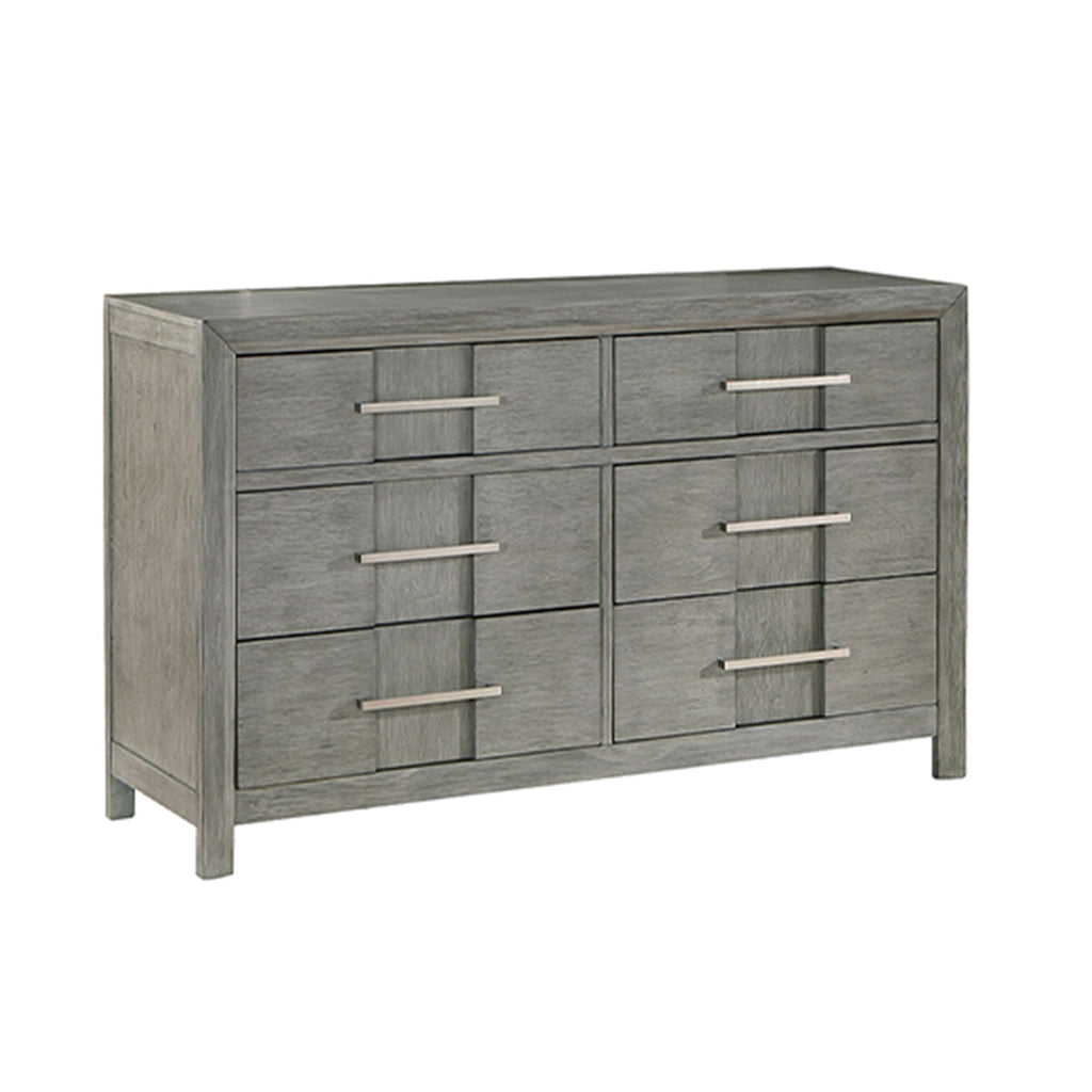 6 Drawer Dresser - Gray - Wood