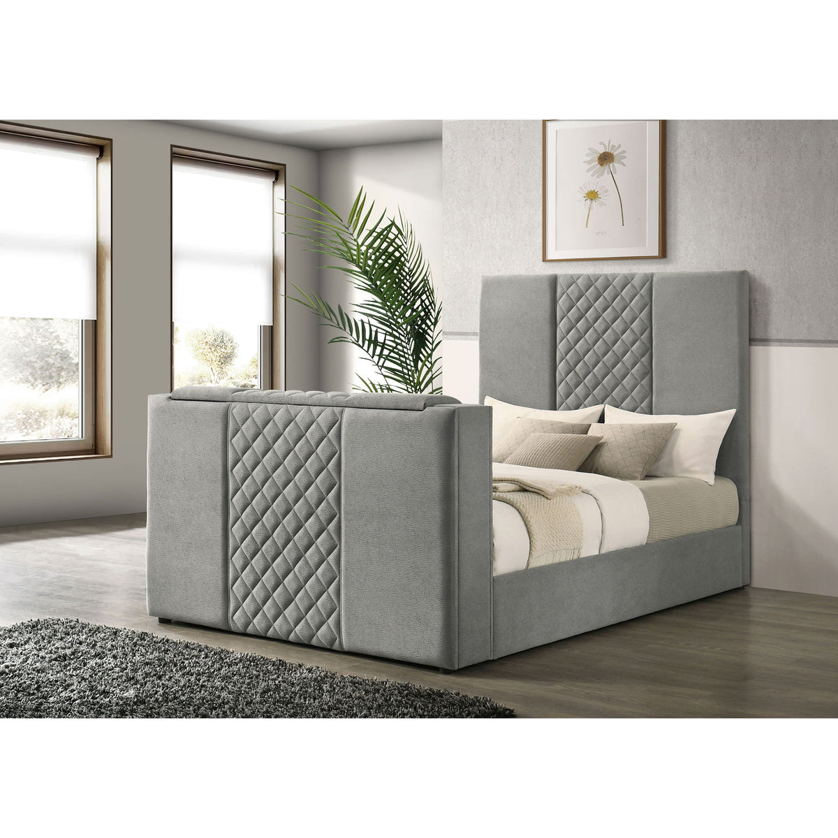 Yates - Panel TV Bed With Motorized Lift