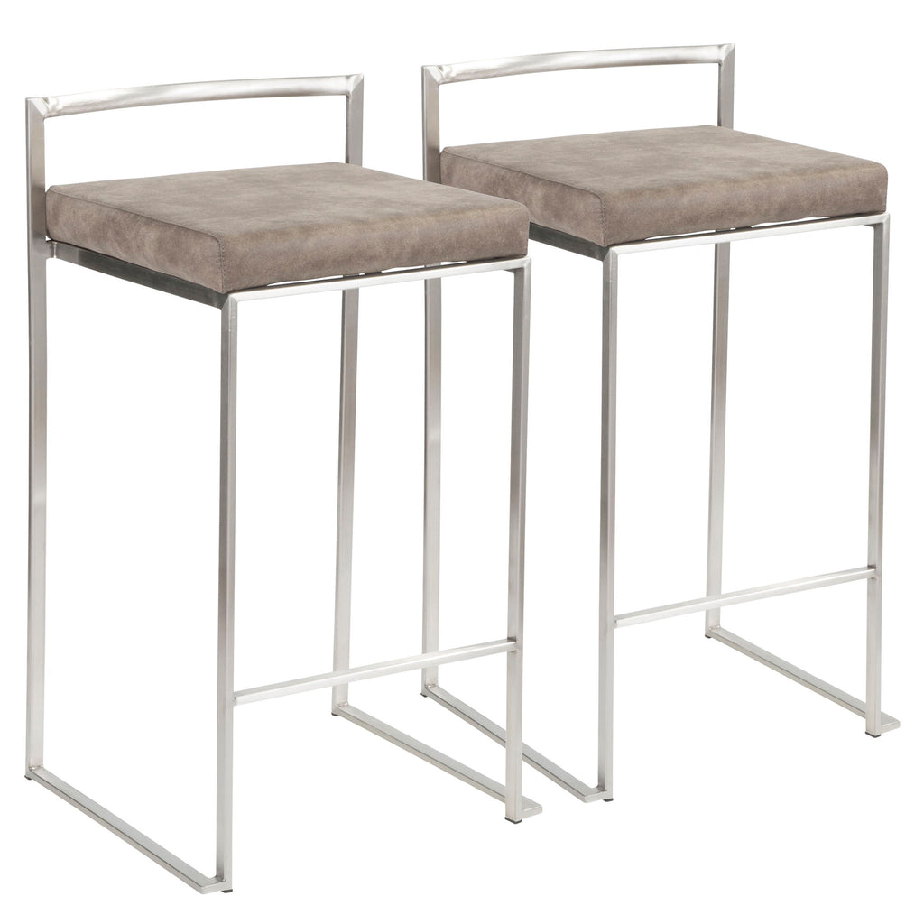 Fuji - Contemporary Elegant Stackable Counter Stool Set