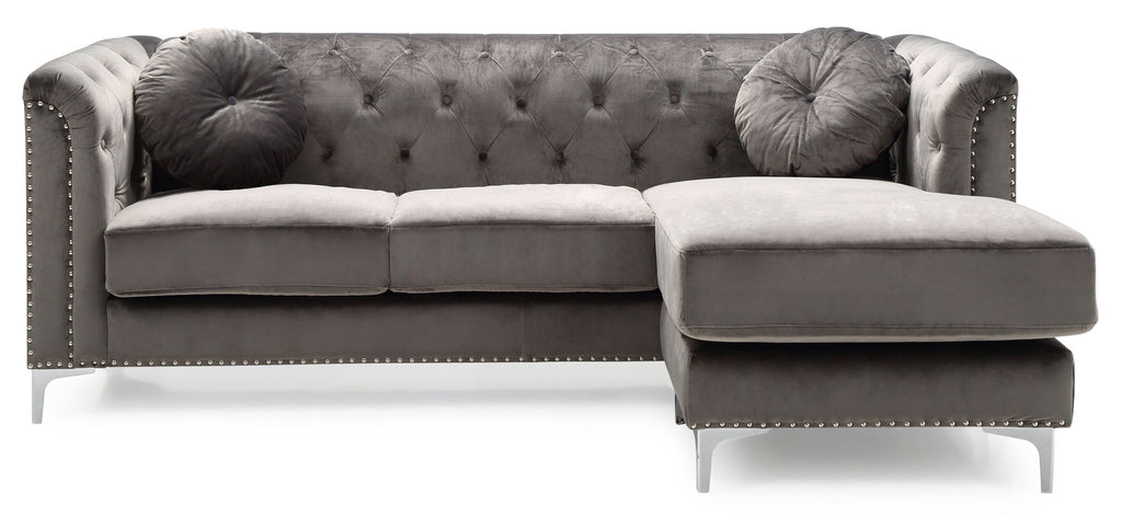 Soft Velvety Micro Suede Sofa Chaise
