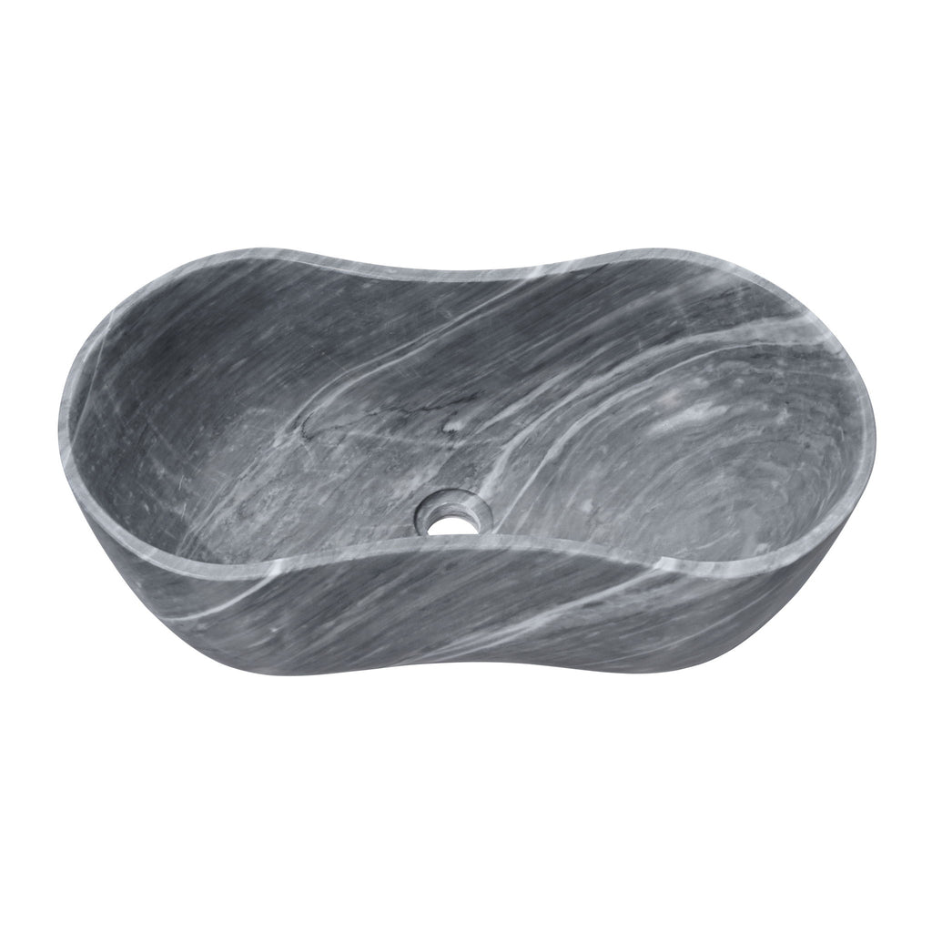 Bathroom Vessel Sink With Wavy Design