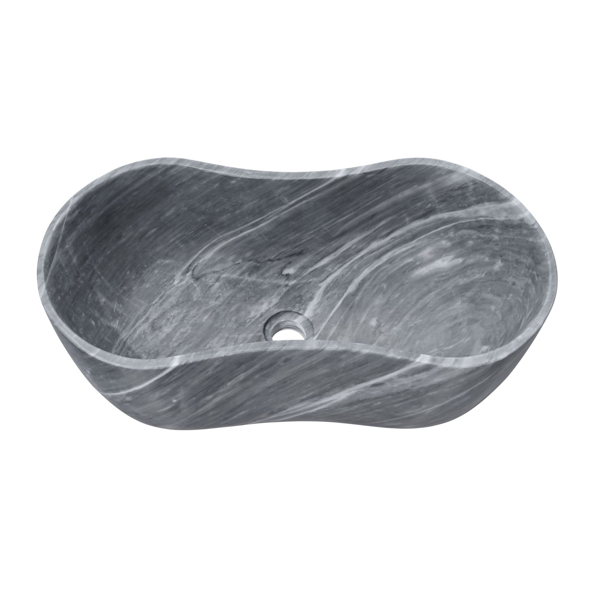 Bathroom Vessel Sink With Wavy Design