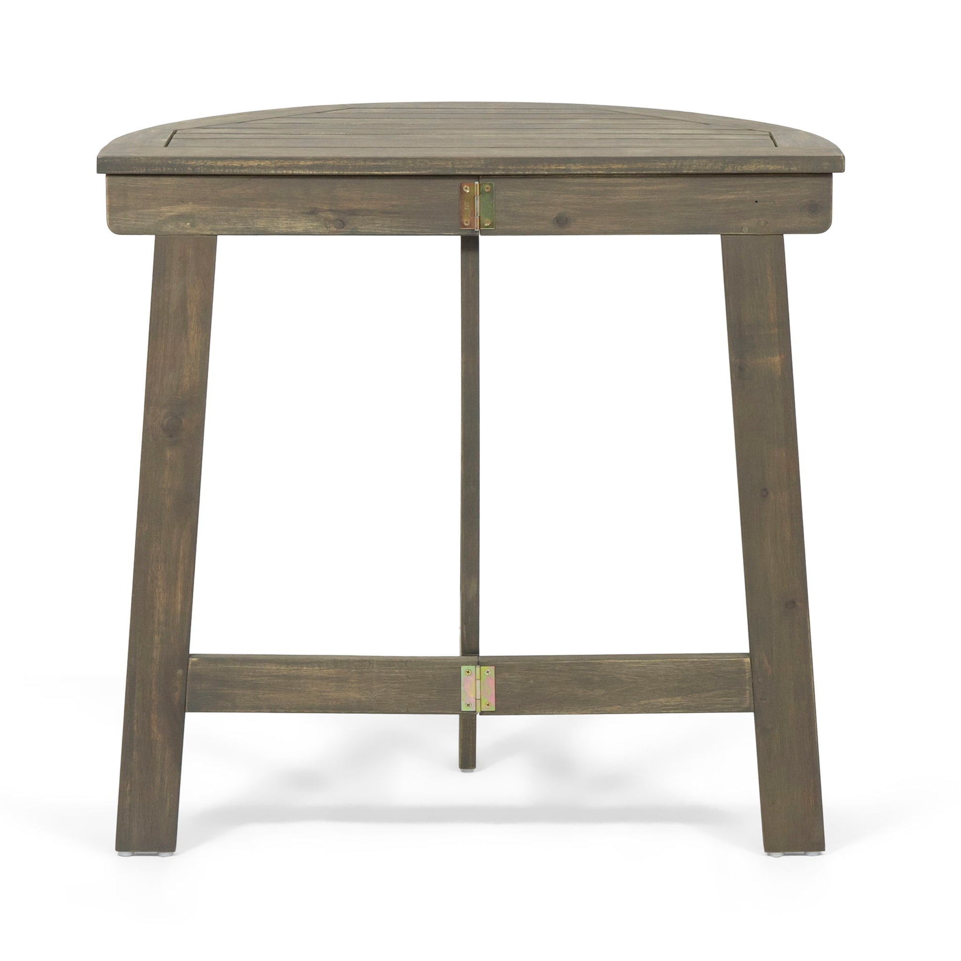 Outdoor Half Round Folding Acacia Wood Bistro Table