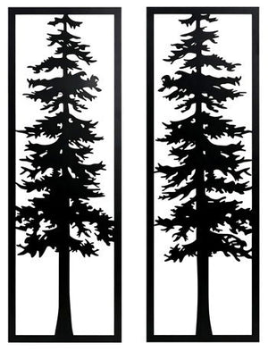 Bondwell - Indoor/Outdoor Wall Decor Set (Set of 2) - Black