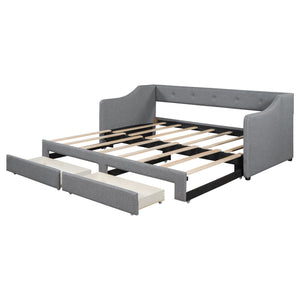 Upholstered Daybed With 2 Drawers