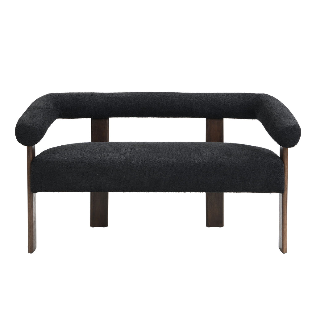 Modern Round Armrest Loveseat