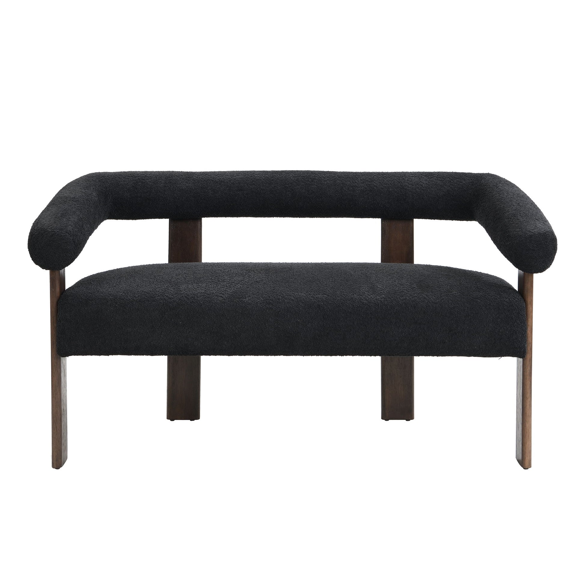 Modern Round Armrest Loveseat
