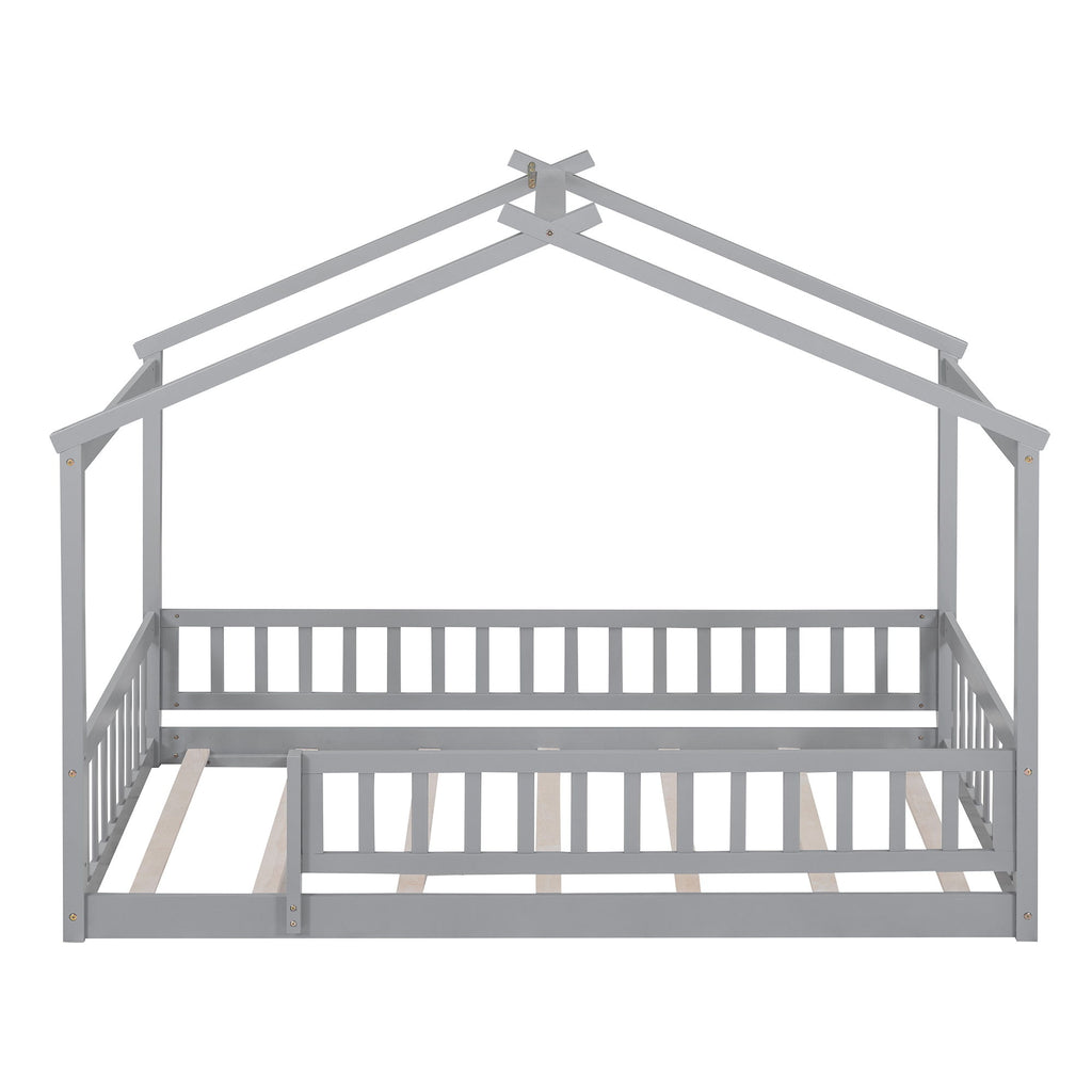 Bed House Bed Frame With Fence